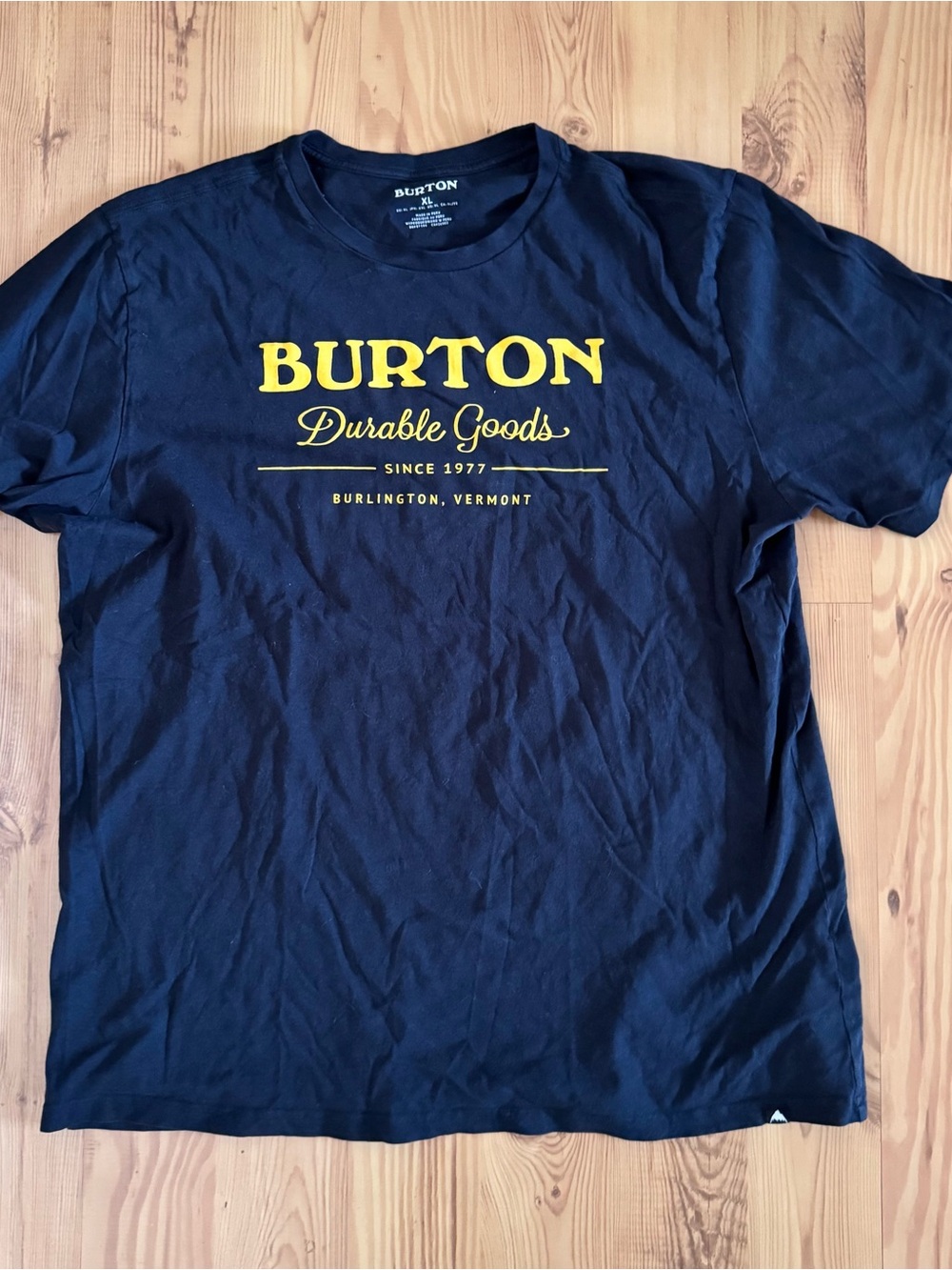 Burton T-Shirt - Black w/ Yellow Logo